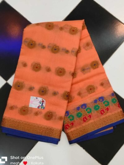 pink base traditional gujrati saree