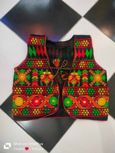 Black Hand-embroidered Kutchi jacket